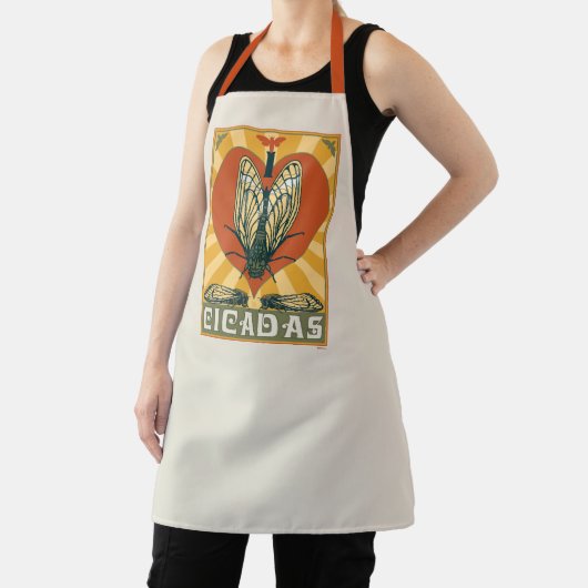 Ich heart Cicadas Schürze (InSitu)