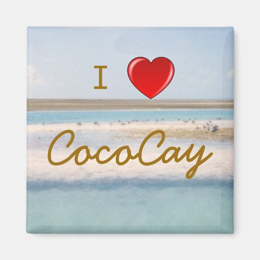 Ich heart CocoCay Magnet (Vorne)