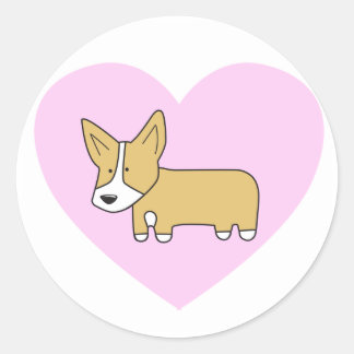 Ich heart Corgis Stickers
