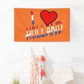 Ich heart Holland Overlay auf oder auf einem Bild Banner (Insitu)