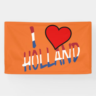 Ich heart Holland Overlay auf oder auf einem Bild Banner