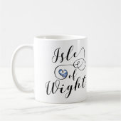 Ich heart Isle of Wight Flag Kaffeetasse (Links)