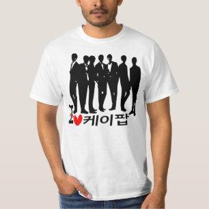 Ich heart KPOP im koreanischen Value-T - Shirt