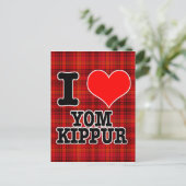 ICH HEART (LIEBE) DEIN KIPPUR POSTKARTE (Stehend Vorderseite)