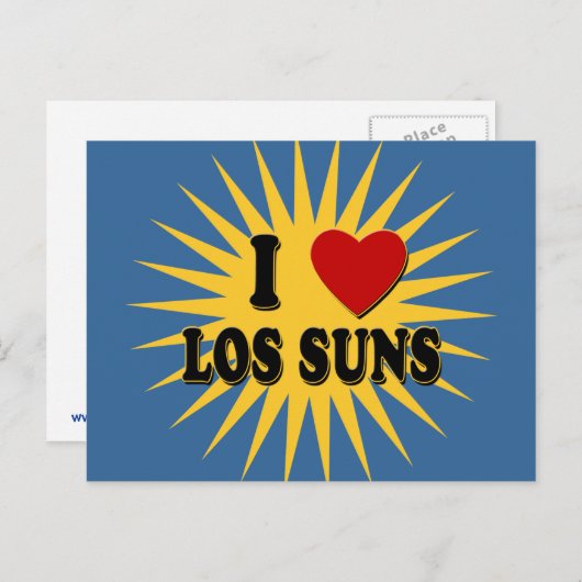 Ich heart Los Suns I Liebe Los Suns Tshirts Postkarte (Vorne/Hinten)