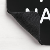 ICH HEART NAME BOLD MODERN SCHWARZ MOUSEPAD (Ecke)