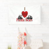 Ich heart Panda Bears Fun Banner (Insitu)