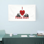 Ich heart Panda Bears Fun Banner (Messeveranstaltung)