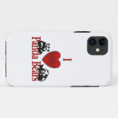 Ich heart Panda Bears Fun Case-Mate iPhone Hülle (Rückseite (Horizontal))