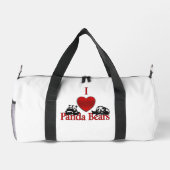 Ich heart Panda Bears Fun Duffle Bag (Rückseite)