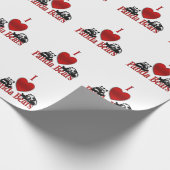 Ich heart Panda Bears Fun Geschenkpapier (Ecke)