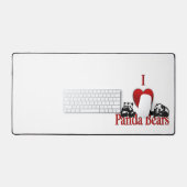 Ich heart Panda Bears Fun Schreibtischunterlage (Tastatur & Maus)