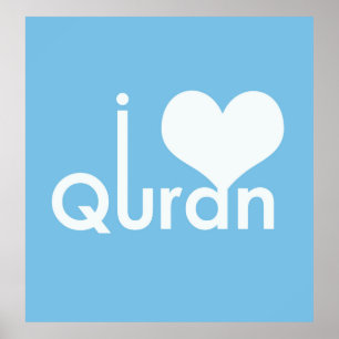 Ich heart Quran Poster (matte)