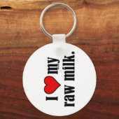 Ich heart Raw Milk Schlüsselanhänger (Vorderseite)
