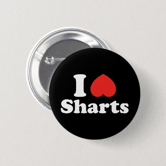 Ich heart Sharts Button (Vorne & Hinten)