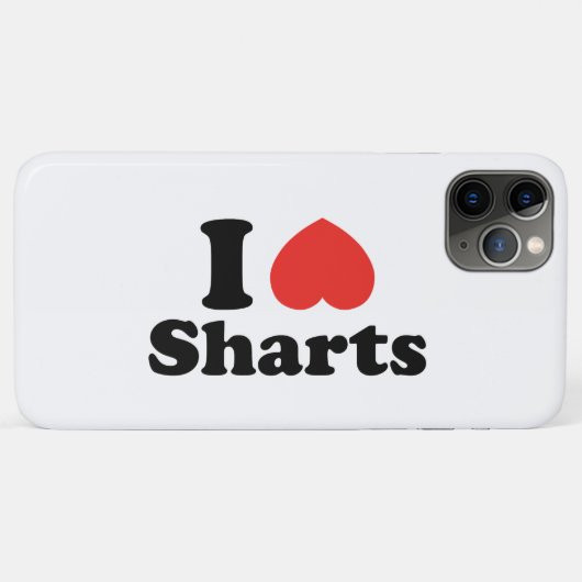 Ich heart Sharts Case-Mate iPhone Hülle (Rückseite (Horizontal))
