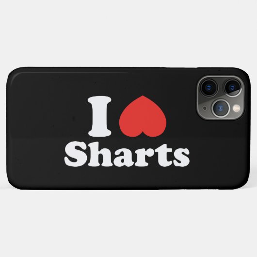 Ich heart Sharts Case-Mate iPhone Hülle (Rückseite (Horizontal))