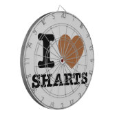 Ich heart Sharts Dartscheibe (Vorderseite Links)