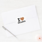 Ich heart Sharts Herz-Aufkleber (Umschlag)
