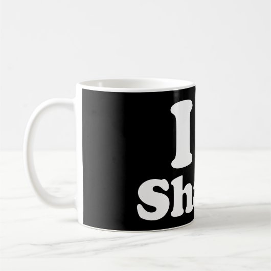 Ich heart Sharts Kaffeetasse (Links)