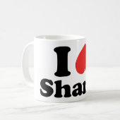 Ich heart Sharts Kaffeetasse (Vorderseite Links)