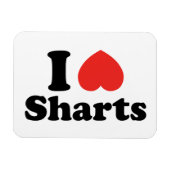 Ich heart Sharts Magnet (Horizontal)