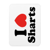 Ich heart Sharts Magnet (Vertikal)