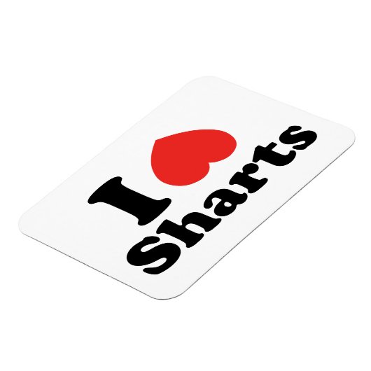 Ich heart Sharts Magnet (Linke Seite)