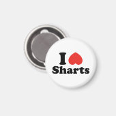 Ich heart Sharts Magnet (Vorderseite/Rückseite)