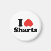 Ich heart Sharts Magnet (Vorne)