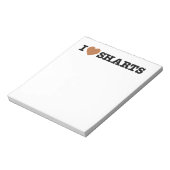 Ich heart Sharts Notizblock (Rotiert)