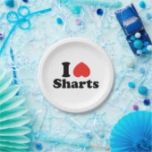 Ich heart Sharts Pappteller (Party)