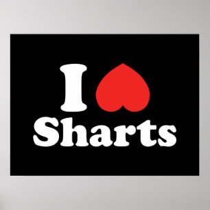 Ich heart Sharts Poster