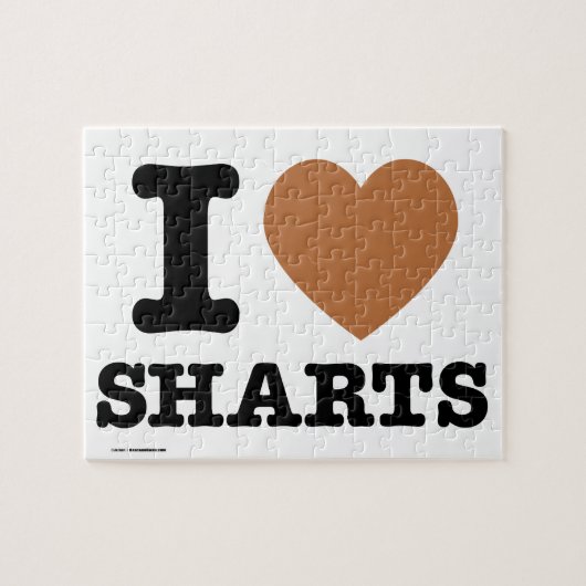 Ich heart Sharts Puzzle (Horizontal)