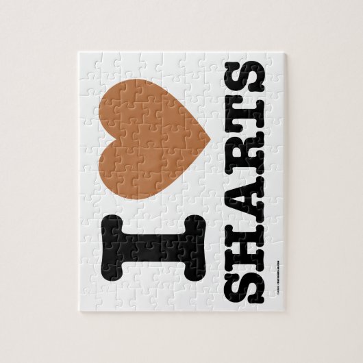 Ich heart Sharts Puzzle (Vertikal)