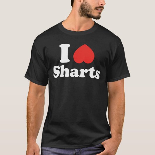 Ich heart Sharts T-Shirt (Vorderseite)