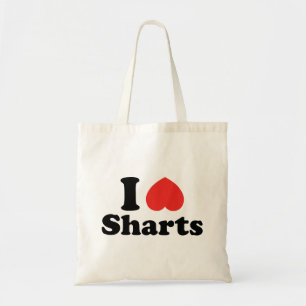 Ich heart Sharts Tragetasche