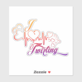 ICH HEART Twirt 6X6 Decal Aufkleber
