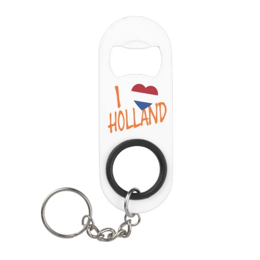 Ich heartflag Holland oder auf Hanf Mini Flaschenöffner (Vorderseite)