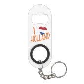 Ich heartflag Holland oder auf Hanf Mini Flaschenöffner (Rückseite)
