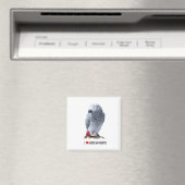 Ich hebe afrikanische Grauen Magnet (In Situ (Geschirrspüler))