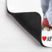 Ich hebe afrikanische Grauen Mousepad (Ecke)