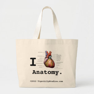 Ich hebe Anatomie Tote Tasche
