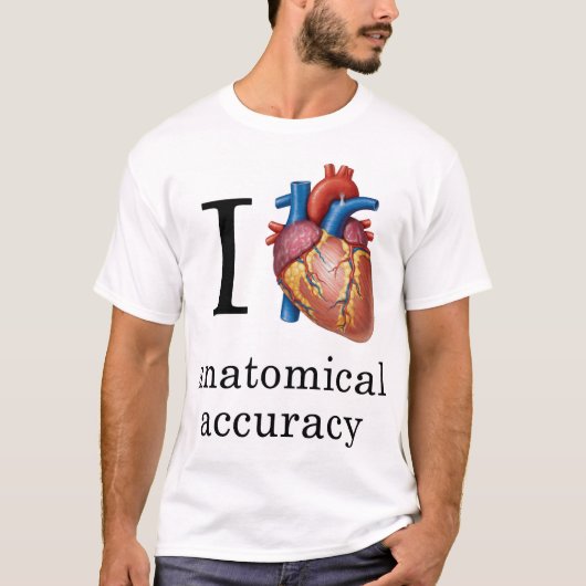 Ich hebe anatomische Genauigkeit T-Shirt (Vorderseite)