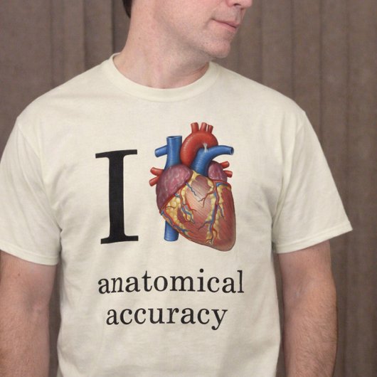 Ich hebe anatomische Genauigkeit T-Shirt