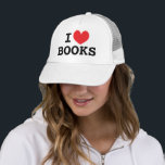 Ich hebe Bücher Trucker Hat für Buchliebhaber Truckerkappe<br><div class="desc">Ich hebe Bücher Trucker Hat für Buchliebhaber. Machen Sie Ihre eigene Fun Cap. Personalisieren Sie diese Vorlage mit Ihrem eigenen lustigen Text.</div>
