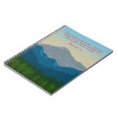 Ich hebe die Augen zu den Bergen hoch Notizblock (Linke Seite)