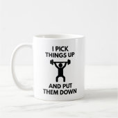 Ich hebe Dinge auf Kaffeetasse (Links)