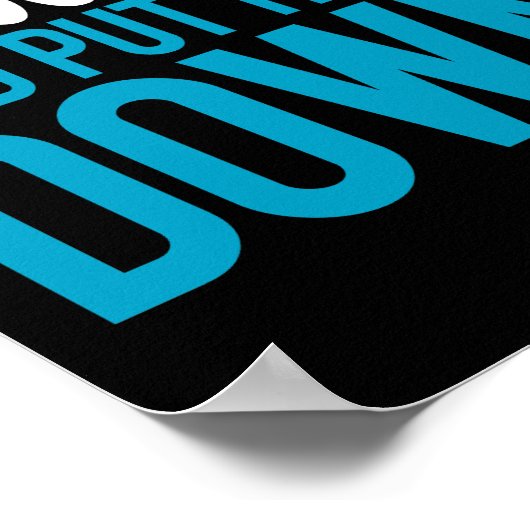 Ich hebe Dinge hoch Funny Gym Rat Poster (Ecke)