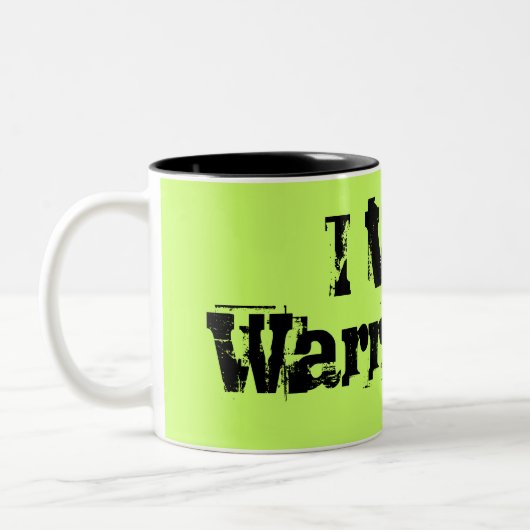 Ich hebe Garantien auf Zweifarbige Tasse (Links)